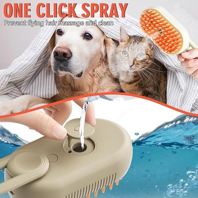 3-in-1 Steam Pet Brush