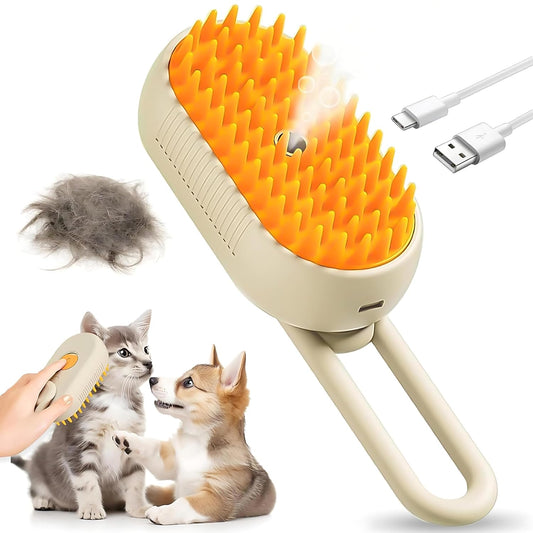 3-in-1 Steam Pet Brush