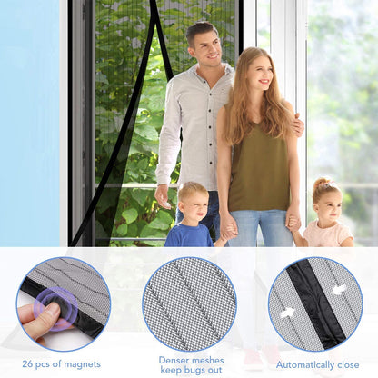 Mosquito Mesh Magnetic Door Curtain