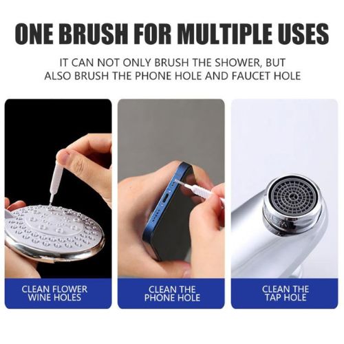 10 PCS SHOWER HEAD CLEANING BRUSH REUSABLE SMALL BRUSH PHONE HOLE ETC.