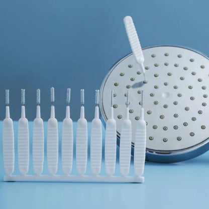 10 PCS SHOWER HEAD CLEANING BRUSH REUSABLE SMALL BRUSH PHONE HOLE ETC.